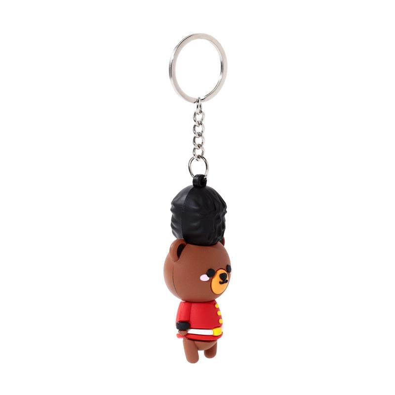 Arthur the Bear London Guardsman 3D PVC Keyring - Gift Arch