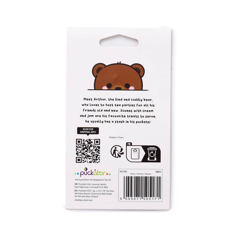 Arthur the Bear London Guardsman 3D PVC Keyring - Gift Arch