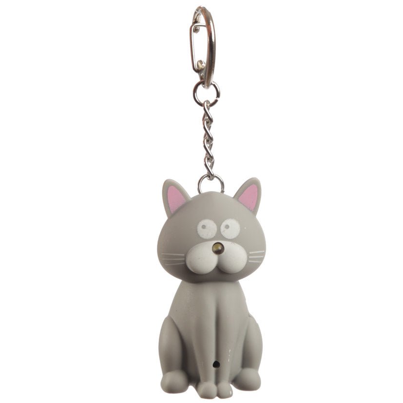 Cat LED Keyring with Meowing Sound - Gift Arch