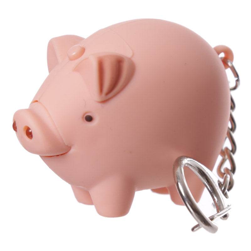 Farmyard LED Cow & Pig Keyring with Sound - Gift Arch