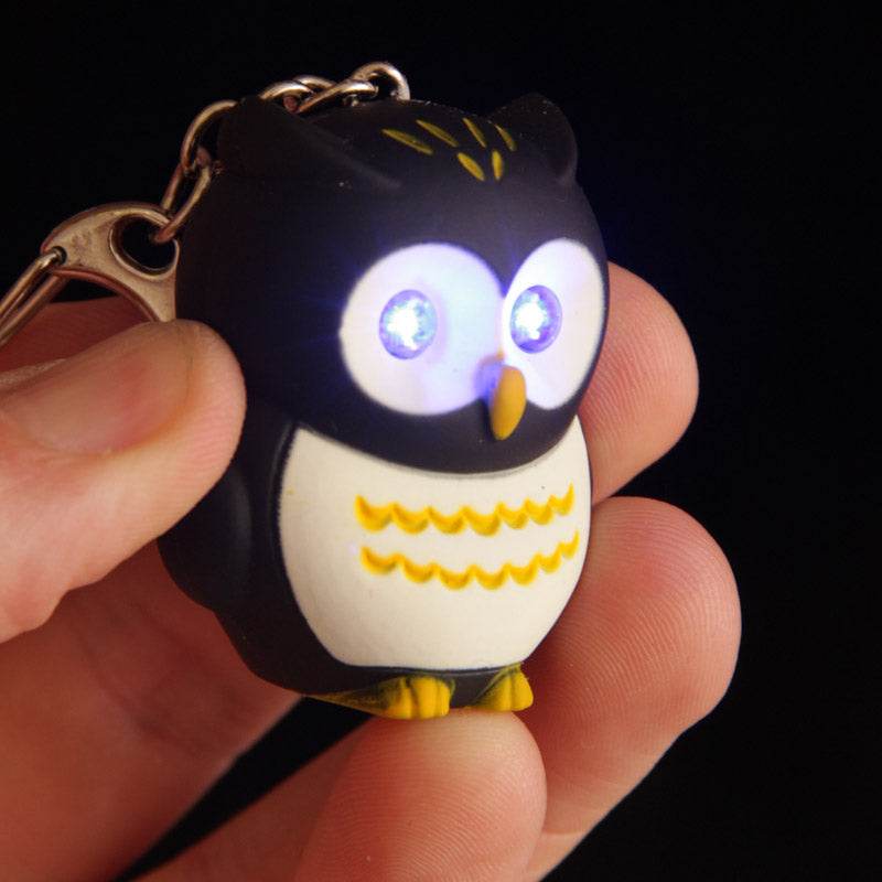 Hooting Owl LED Keyring with Sound - Gift Arch