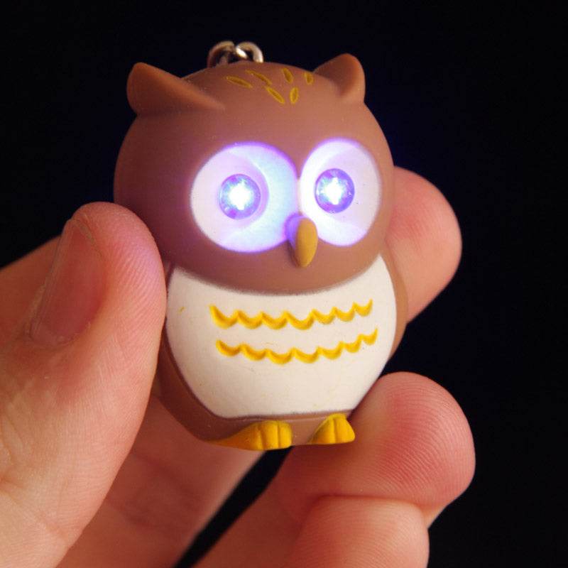 Hooting Owl LED Keyring with Sound - Gift Arch