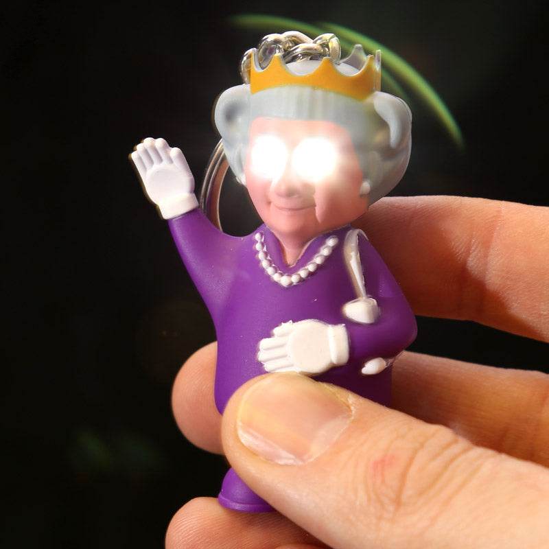 Queen LED Keyring with Sound (Rule Britannia) - Gift Arch