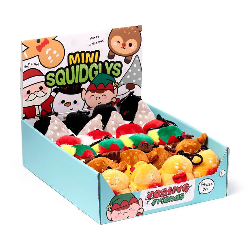 Squidglys Festive Friends Christmas Plush Keyring - Gift Arch