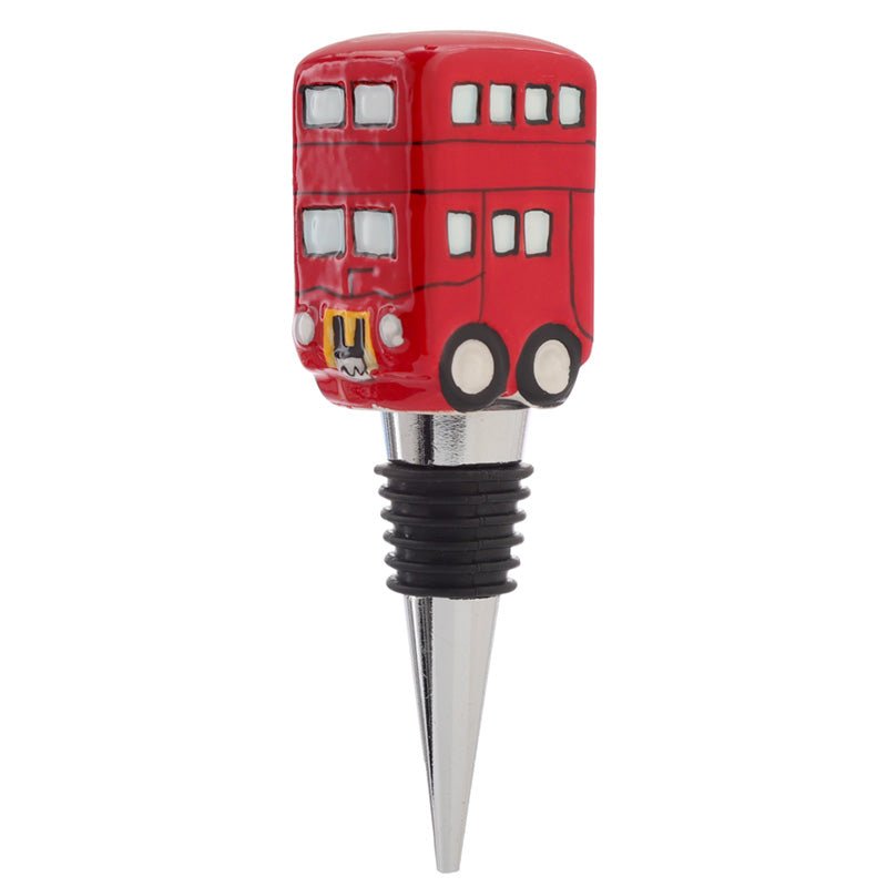 Ceramic London Icons Red Routemaster Bus Bottle Stopper - Gift Arch