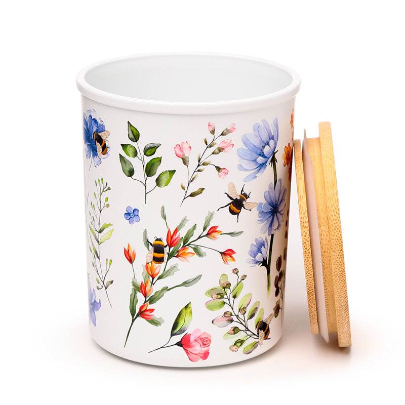 Nectar Meadows Set of 2 RPET & Bamboo Storage Jars S/M - Gift Arch