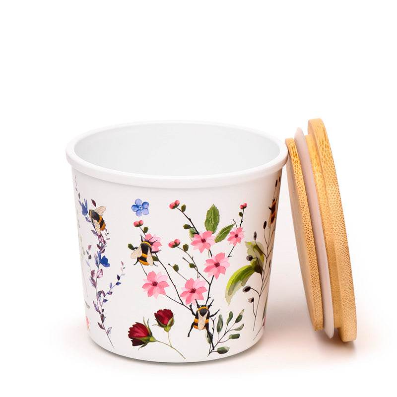Nectar Meadows Set of 2 RPET & Bamboo Storage Jars S/M - Gift Arch