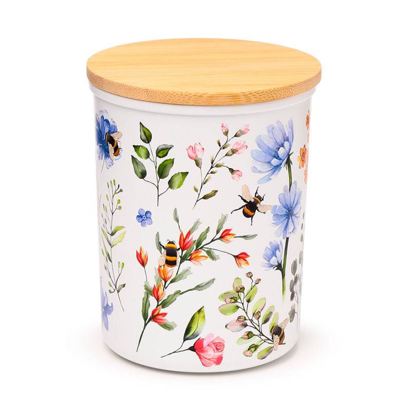 Nectar Meadows Set of 2 RPET & Bamboo Storage Jars S/M - Gift Arch