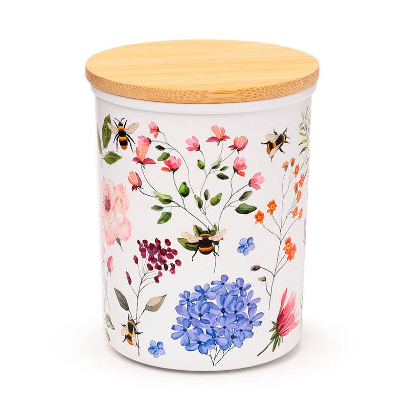 Nectar Meadows Set of 2 RPET & Bamboo Storage Jars S/M - Gift Arch