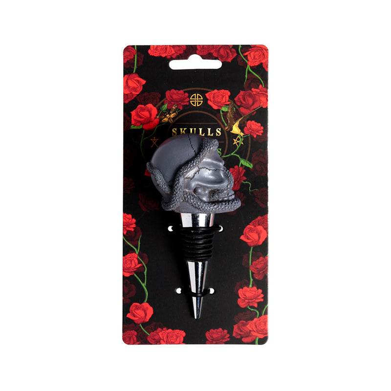 Skulls and Roses Skull and Snake Bottle Stopper - Gift Arch