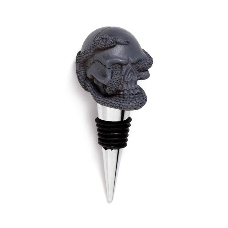 Skulls and Roses Skull and Snake Bottle Stopper - Gift Arch