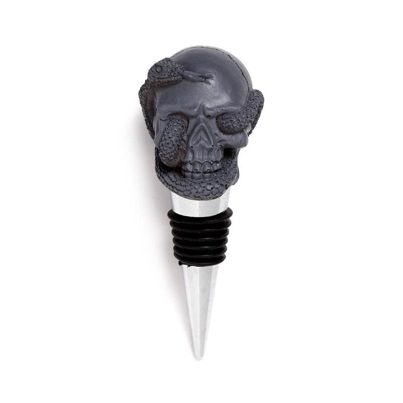 Skulls and Roses Skull and Snake Bottle Stopper - Gift Arch