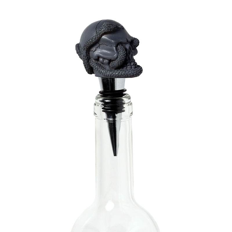 Skulls and Roses Skull and Snake Bottle Stopper - Gift Arch