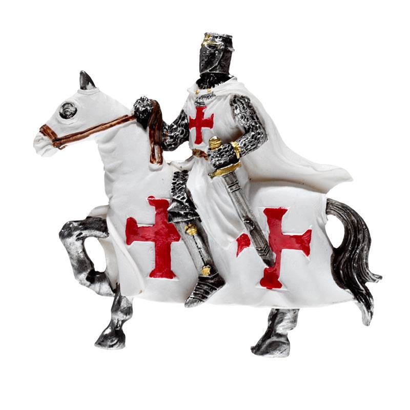 Crusader Knight on Horseback Defender Magnet - Gift Arch