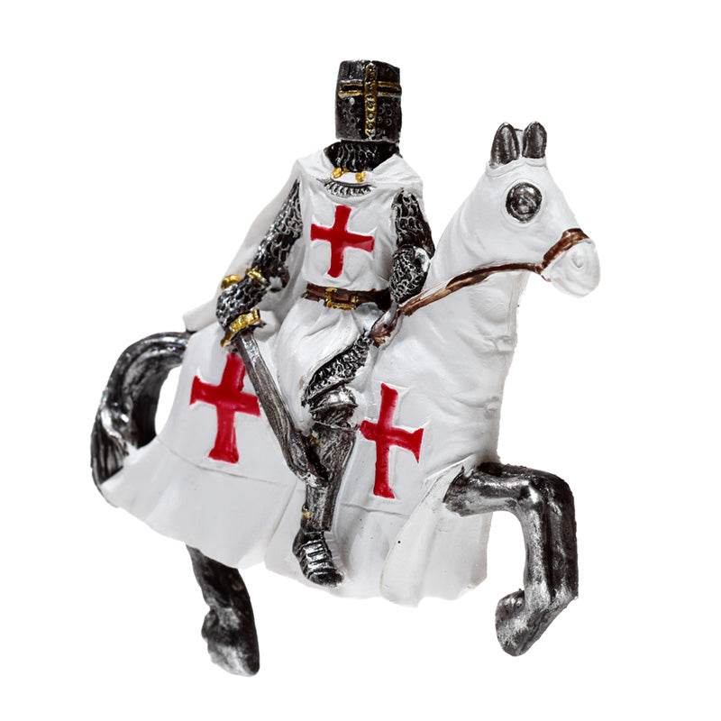 Crusader Knight on Horseback Defender Magnet - Gift Arch