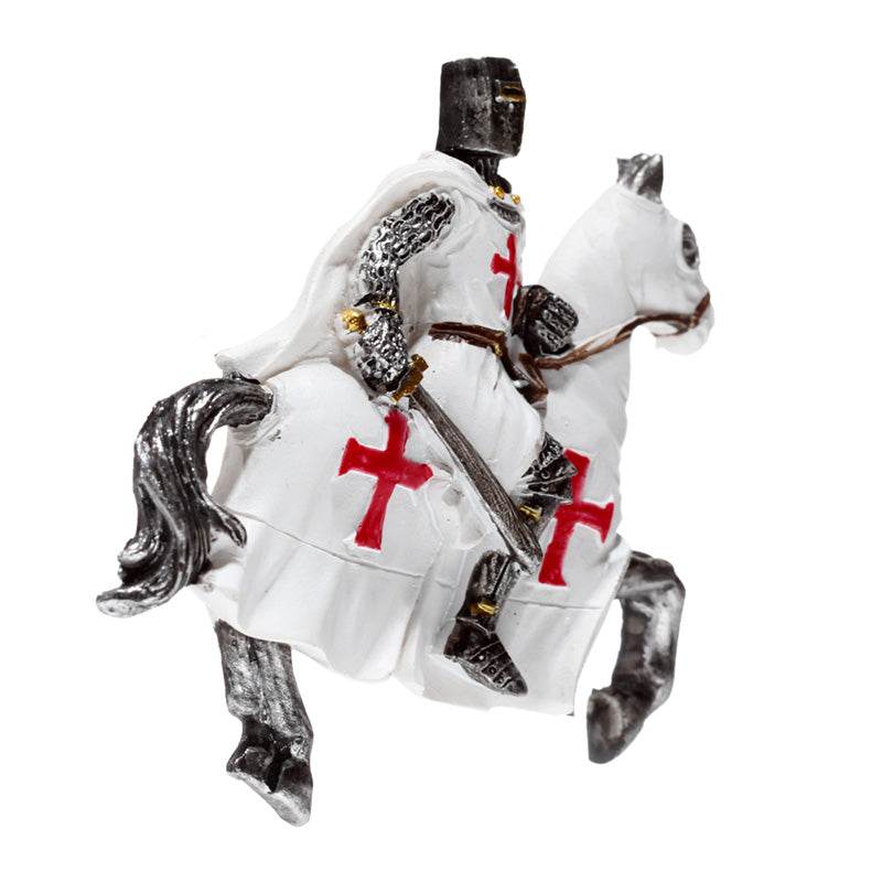 Crusader Knight on Horseback Defender Magnet - Gift Arch