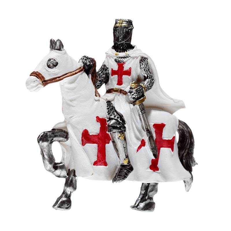 Crusader Knight on Horseback Defender Magnet - Gift Arch
