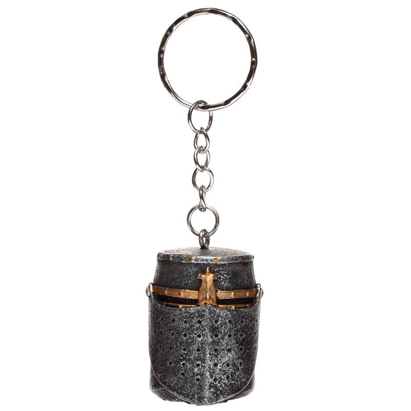Medieval Knight Helmet Keyring - Gift Arch