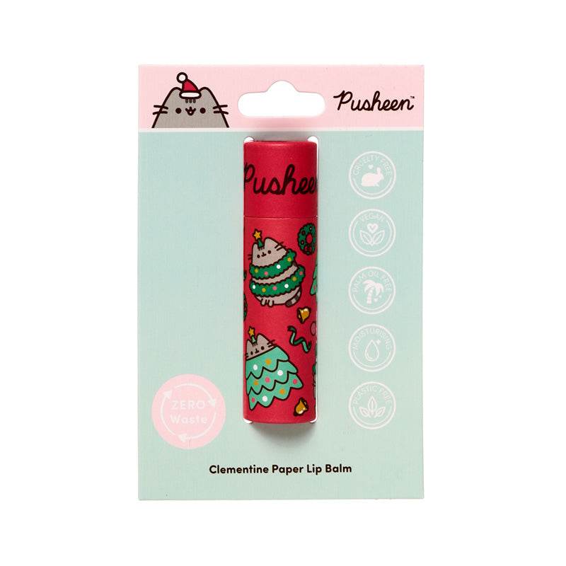 Christmas Pusheen the Cat Paper Stick Lip Balm - Gift Arch