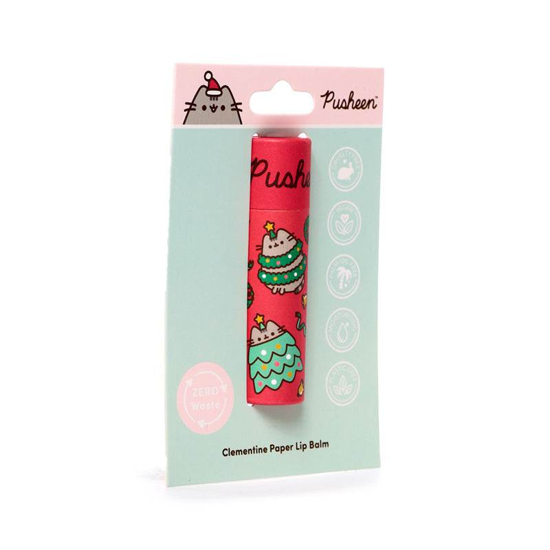 Christmas Pusheen the Cat Paper Stick Lip Balm - Gift Arch