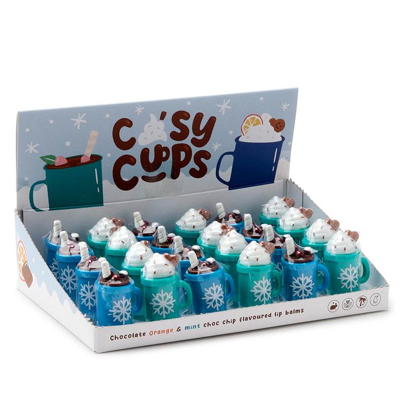 Cosy Hot Chocolate Lip Balm in Cup Shaped Holder - Gift Arch