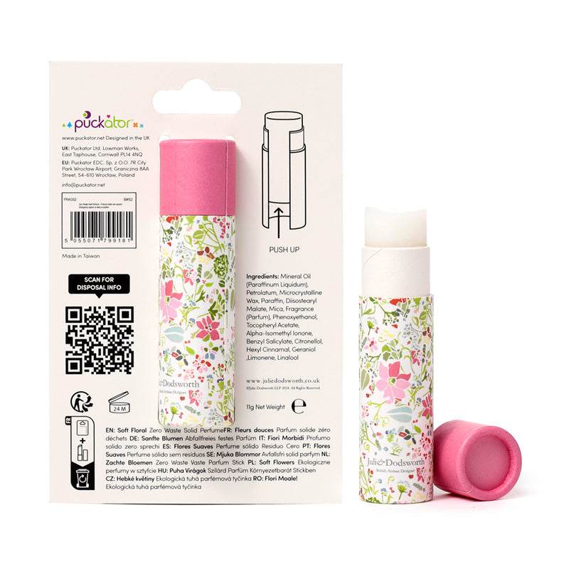 Julie Dodsworth Pink Botanical Solid Perfume Stick Balm - Gift Arch