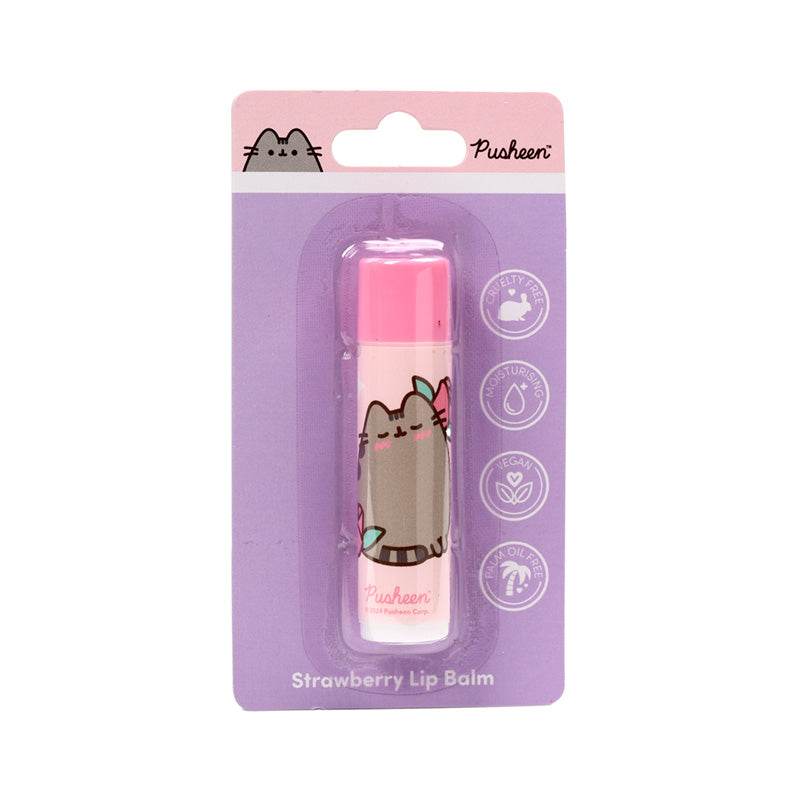 Pusheen the Cat Strawberry Stick Lip Balm - Gift Arch