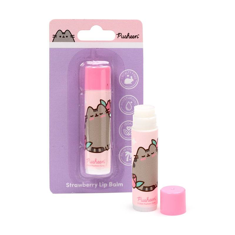 Pusheen the Cat Strawberry Stick Lip Balm - Gift Arch