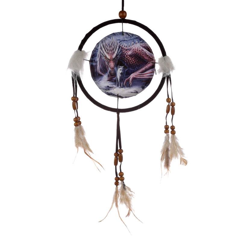 Lisa Parker Alliance Dragon & Wolf Dreamcatcher 16cm - Gift Arch