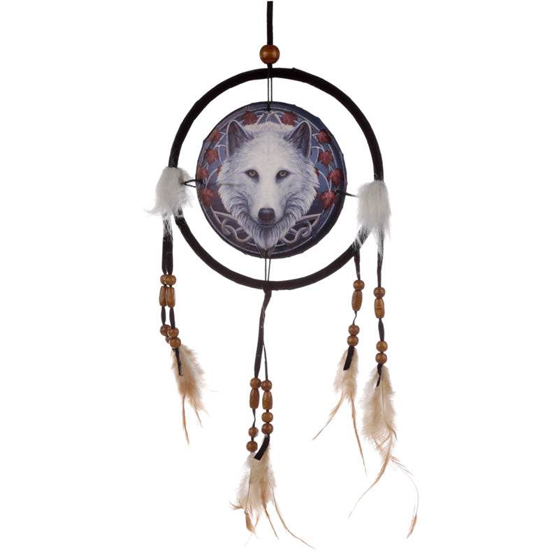 Lisa Parker Guardian of the Fall Wolf Dreamcatcher 16cm - Gift Arch