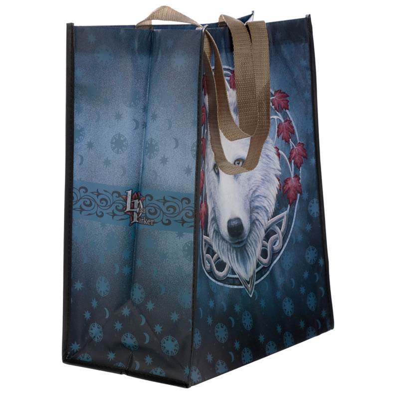 Lisa Parker Guardian of the Fall Wolf Reusable Shopping Bag - Gift Arch