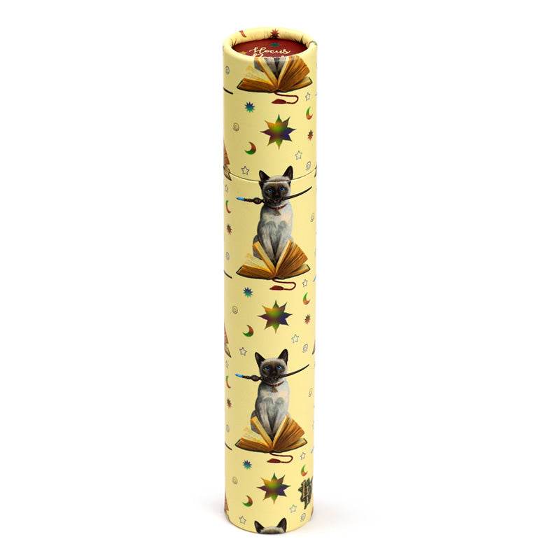 Lisa Parker Hocus Pocus Cat Large Pencil Pot with 12 Colouring Pencils - Gift Arch