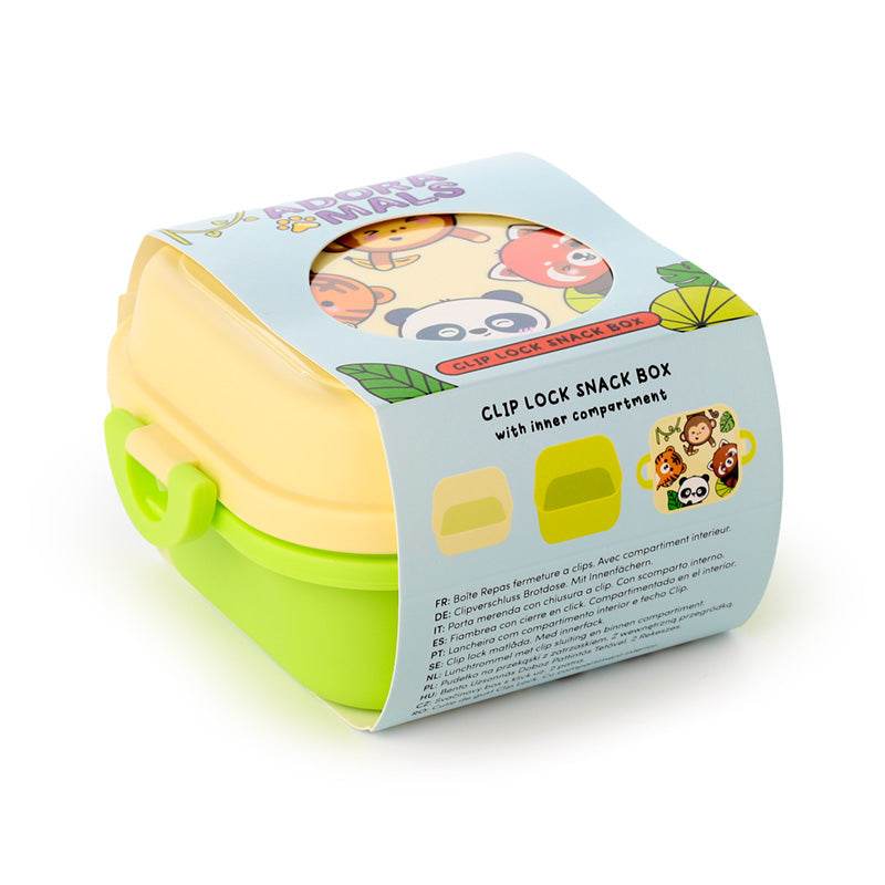 Adoramals Wild Clip Lock Stacked Bento Snack Lunch Box - Gift Arch