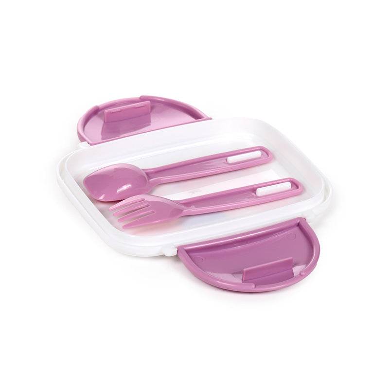 Beans & Co Cats Clip Lock Stacked Bento Lunch Box with Cutlery - Gift Arch