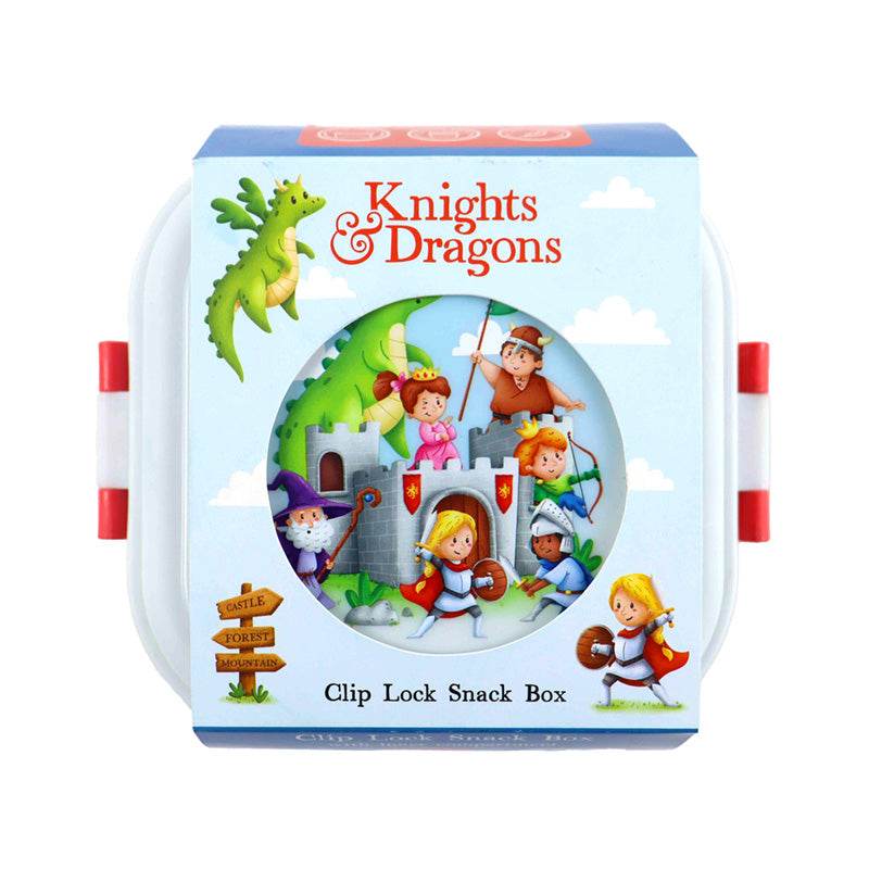 Knights & Dragons Clip Lock Stacked Bento Snack Lunch Box - Gift Arch