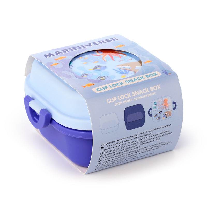Mariniverse Clip Lock Stacked Bento Snack Lunch Box - Gift Arch