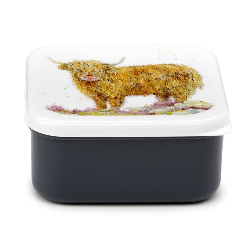 Set of 3 Lunch Box M/L/XL Jan Pashley Highland Coo Cow - Gift Arch