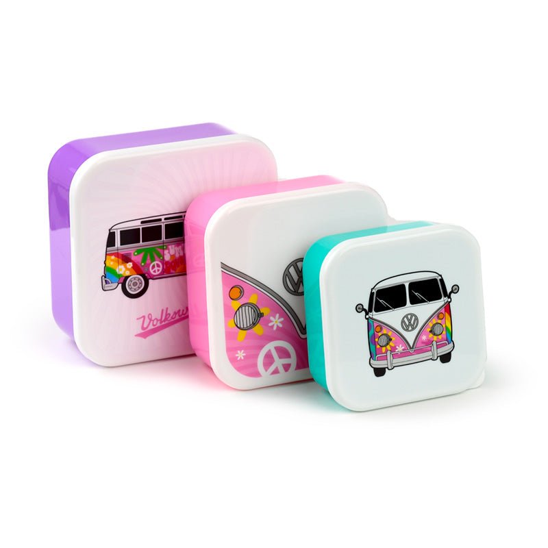 Set of 3 Lunch Box M/L/XL Volkswagen VW T1 Camper Bus Summer - Gift Arch
