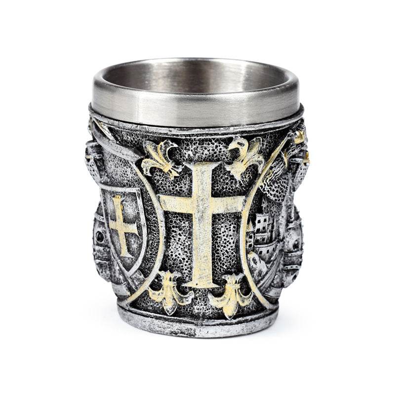 Decorative Medieval Knight with Shield Shot Glass - Gift Arch