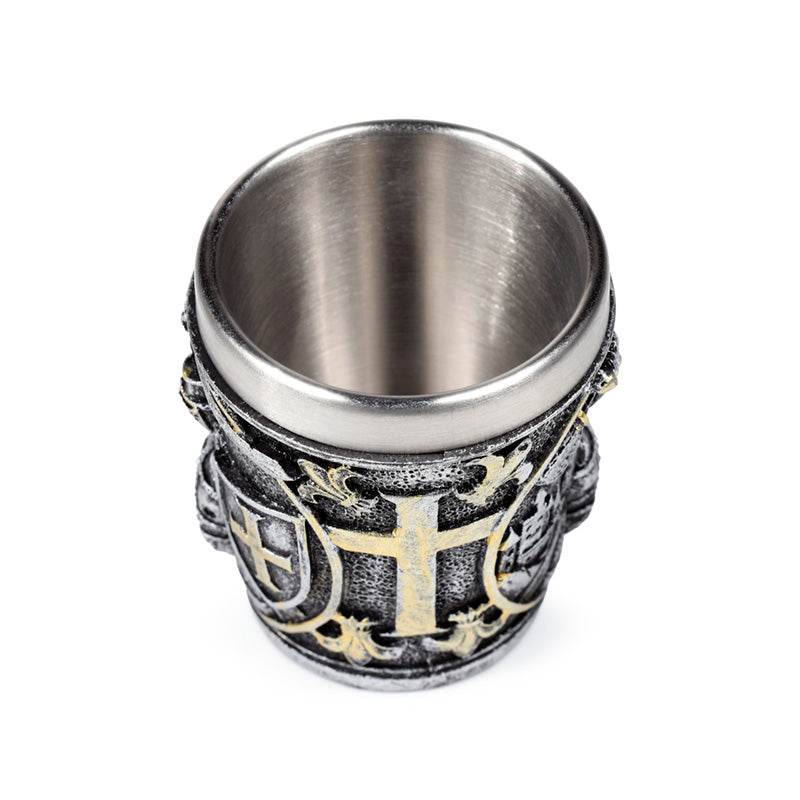 Decorative Medieval Knight with Shield Shot Glass - Gift Arch