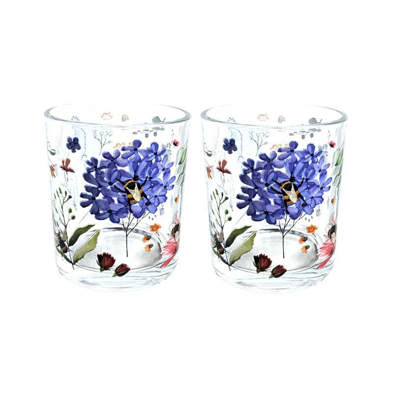 Nectar Meadows Set of 2 Glass Tumblers 250ml - Gift Arch
