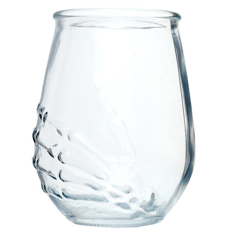 Skeleton Hand Set of 2 Glass Tumblers - Gift Arch