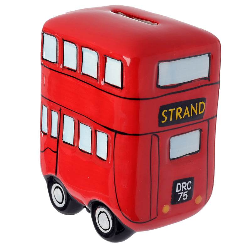London Icons Red Routemaster Bus Ceramic Money Box - Gift Arch