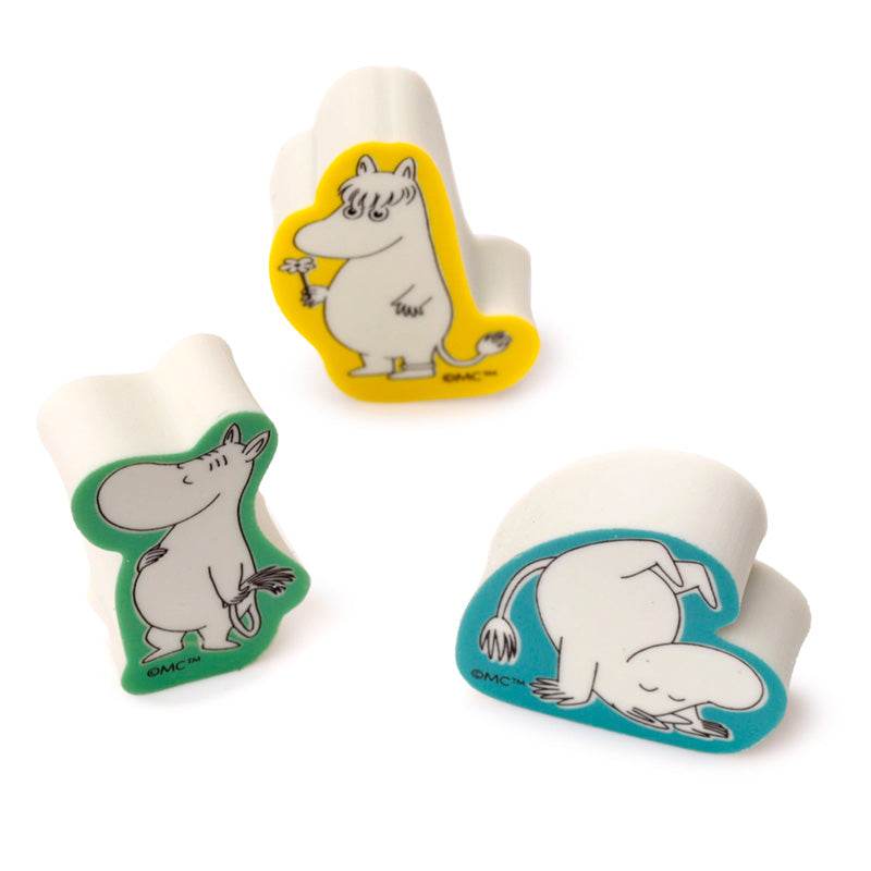 Moomin 3 Piece Eraser Set - Gift Arch