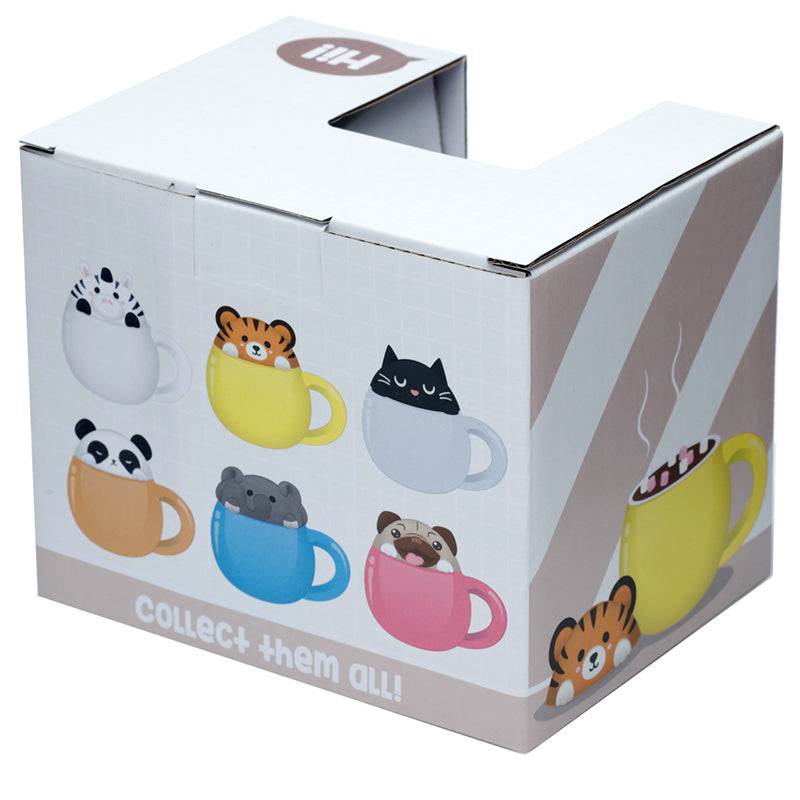 Adoramals Elephant Peeping Lid Ceramic Lidded Animal Mug - Gift Arch
