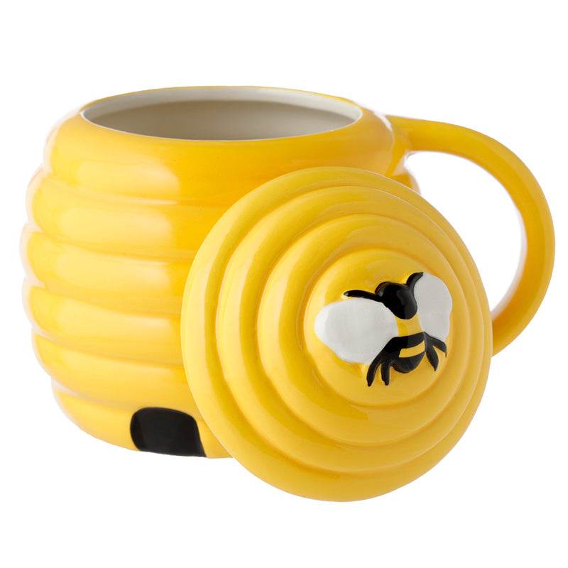Beehive Shaped Ceramic Mug with Lid - Gift Arch