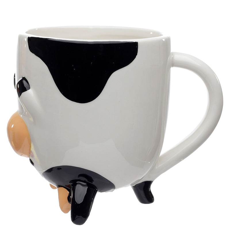 Bramley Bunch Farm Cow Upside Down Ceramic Shaped Mug - Gift Arch