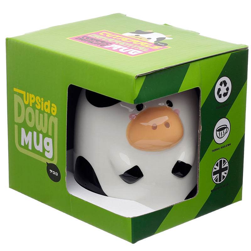 Bramley Bunch Farm Cow Upside Down Ceramic Shaped Mug - Gift Arch