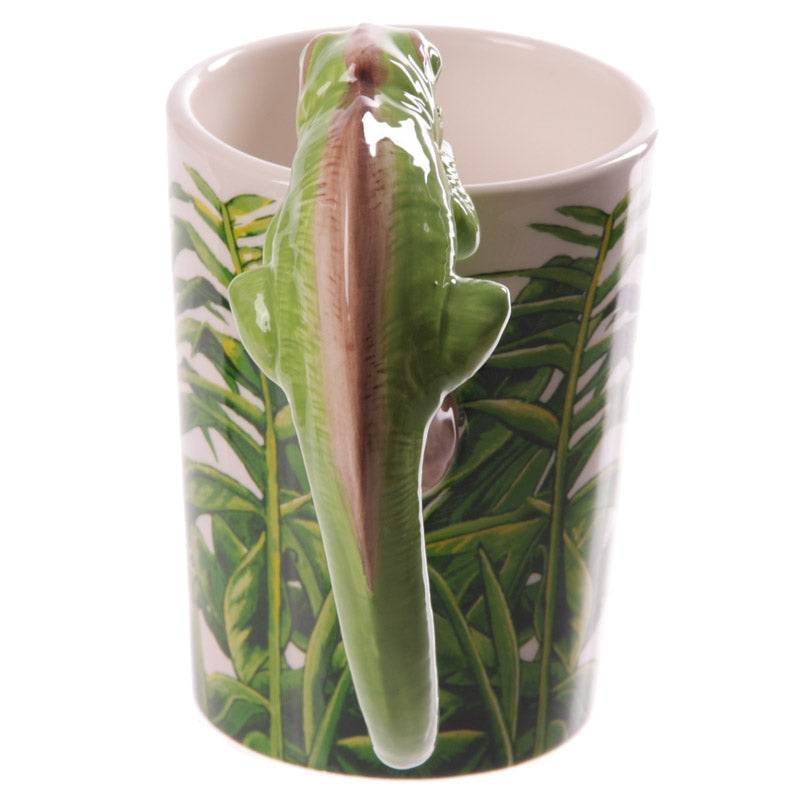 Chameleon Ceramic Shaped Handle Mug - Gift Arch