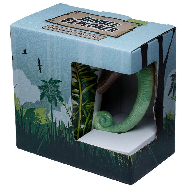 Chameleon Ceramic Shaped Handle Mug - Gift Arch